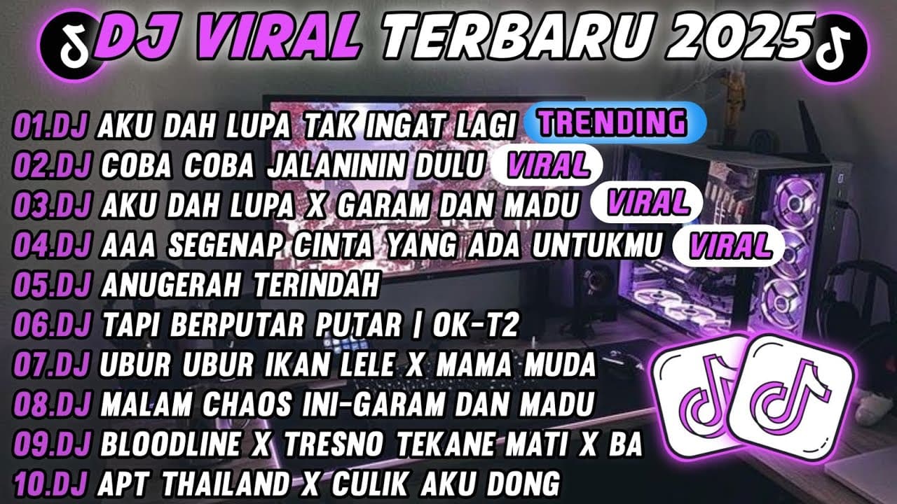 DJ TIKTOK TERBARU 2025-🎵 DJ DJ AKU DAH LUPA TAK INGAT LAGI  🎵 DJ COBA COBA JALANIN DULU FULL ALBUM