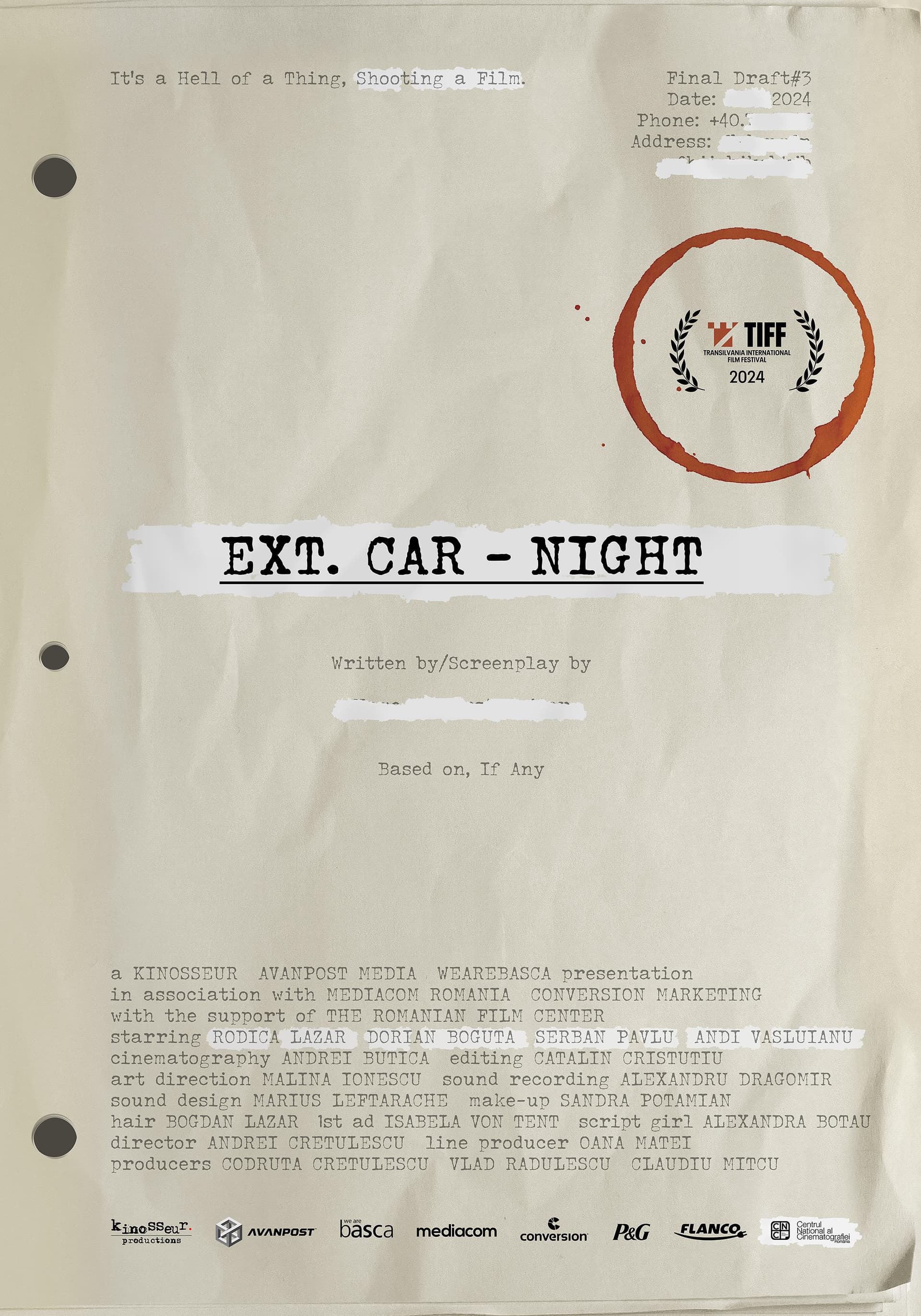 Ext. Car. Night